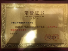 合肥皖科智能喜獲2018中國最有影響力物聯(lián)網(wǎng)傳感企業(yè)獎