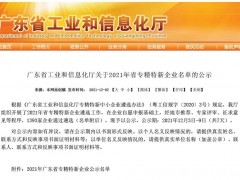 【喜報】矩形入選2021省級專精特新企業！